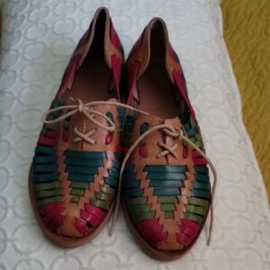 MEXICANA Multicolor Leather Flats